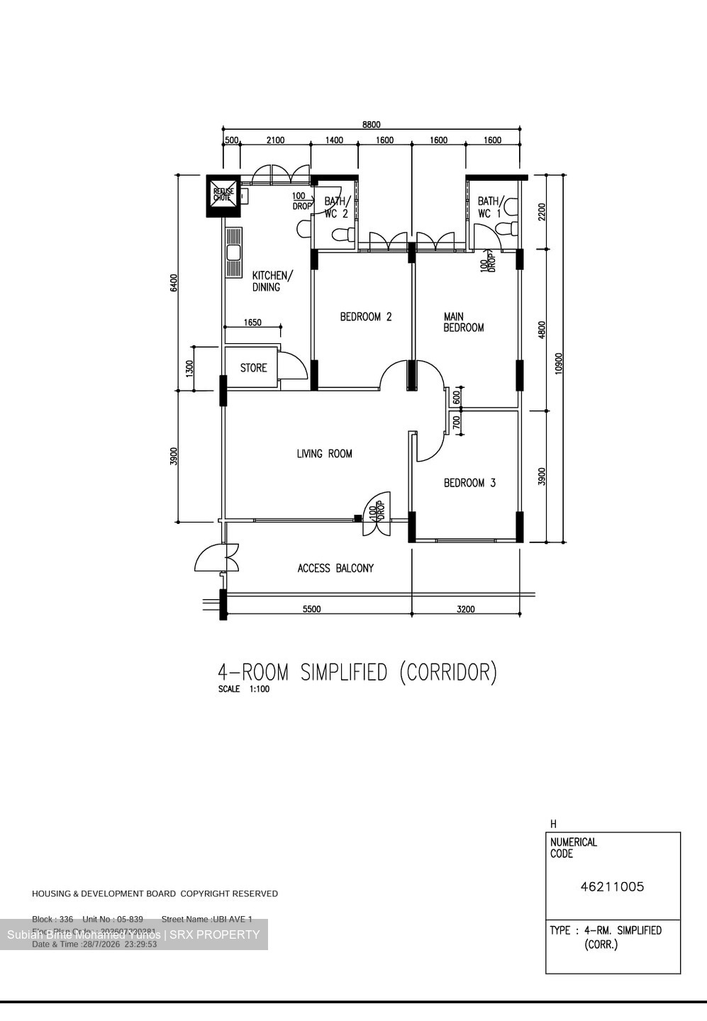 Blk 336 Kampong Ubi View (Geylang), HDB 4 Rooms #609553821